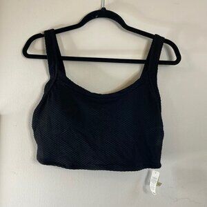 NWT Aerie Real Good Black Sports Style Bra